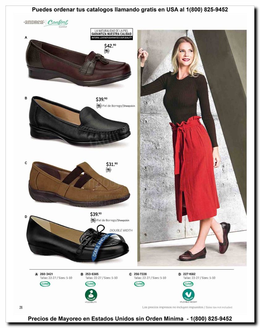 Llamanos al 1(800) 825-9452<br>Catalogos USA<br>(26 of 59)