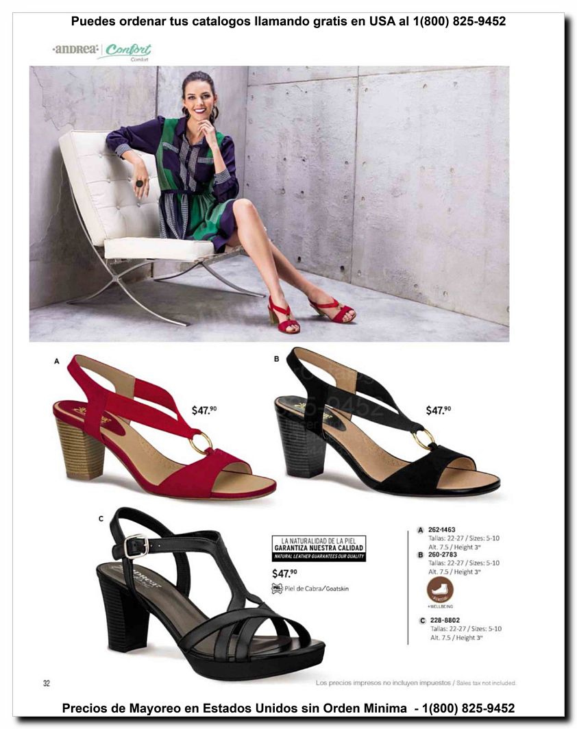 Llamanos al 1(800) 825-9452<br>Catalogos USA<br>(32 of 59)