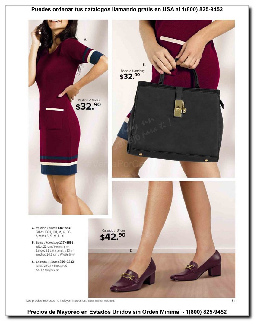 Llamanos al 1(800) 825-9452<br>Catalogos USA<br>(51 of 59)