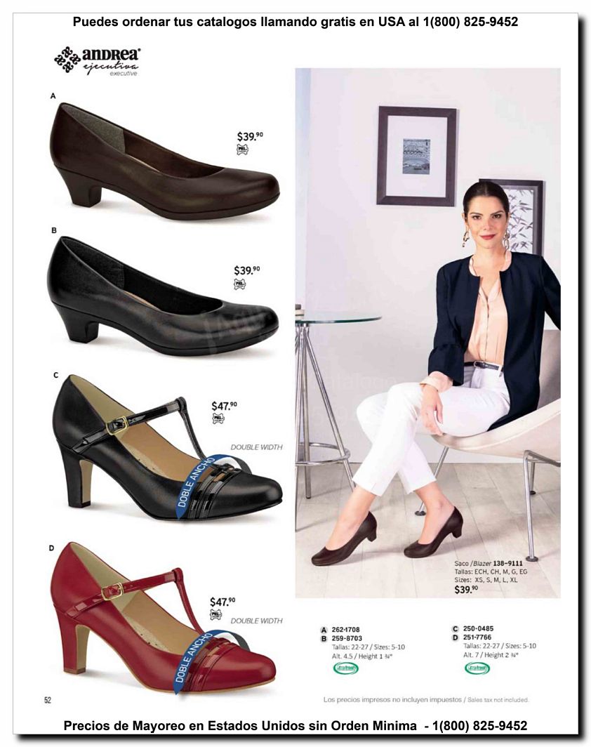 Llamanos al 1(800) 825-9452<br>Catalogos USA<br>(52 of 59)