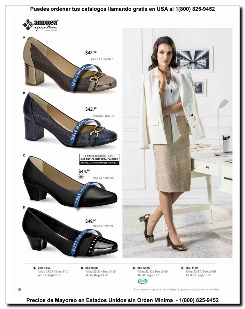 Llamanos al 1(800) 825-9452<br>Catalogos USA<br>(54 of 59)