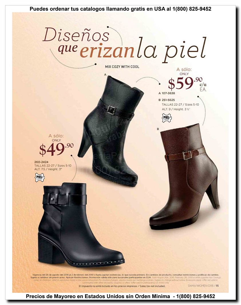 Llamanos al 1(800) 825-9452<br>Catalogos USA<br>(15 of 187)