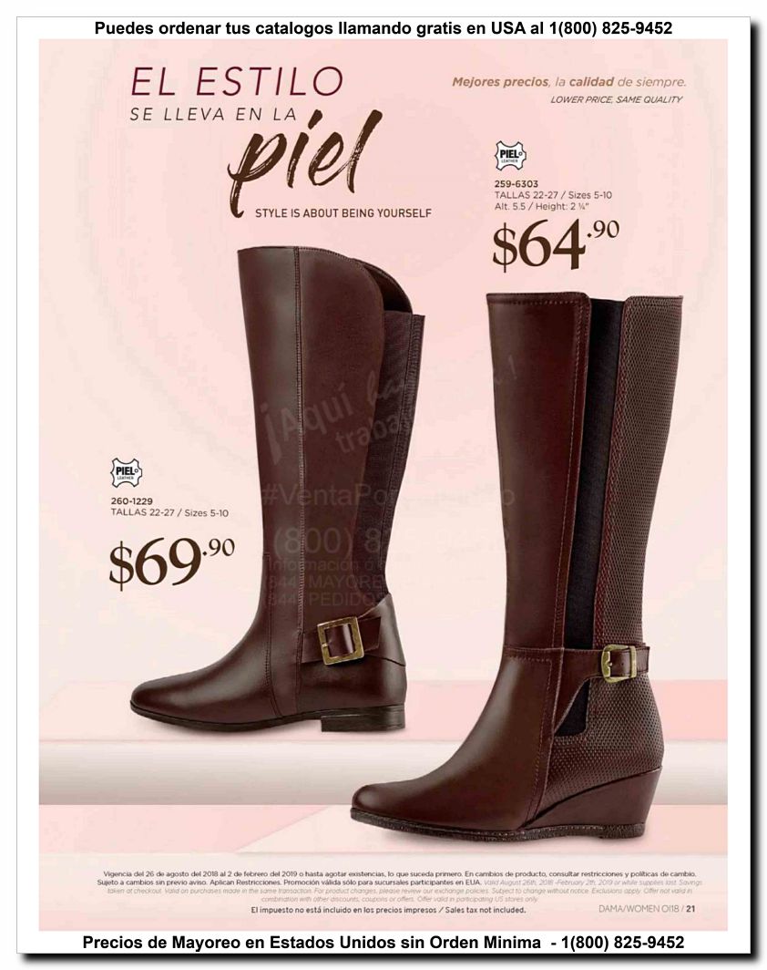 Llamanos al 1(800) 825-9452<br>Catalogos USA<br>(21 of 187)