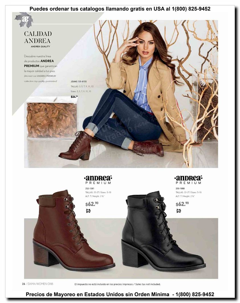 Llamanos al 1(800) 825-9452<br>Catalogos USA<br>(26 of 187)