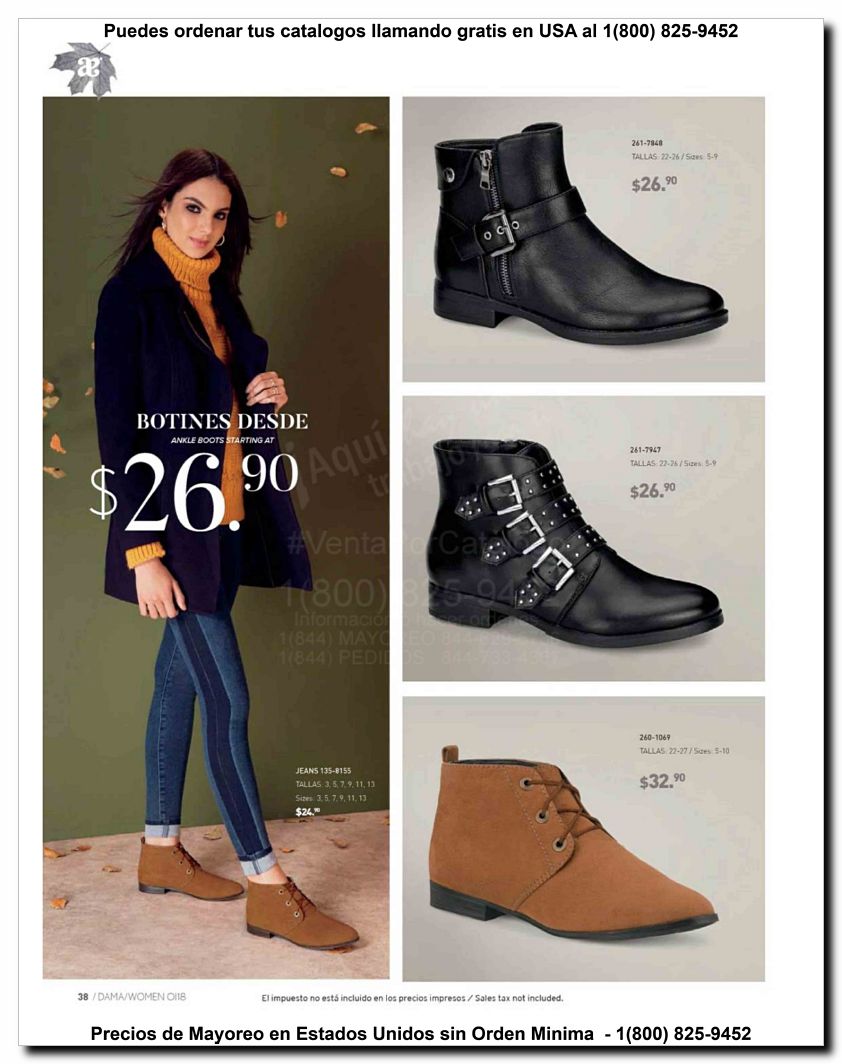 Llamanos al 1(800) 825-9452<br>Catalogos USA<br>(38 of 187)