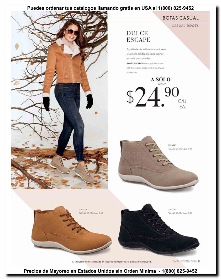 Llamanos al 1(800) 825-9452<br>Catalogos USA<br>(39 of 187)