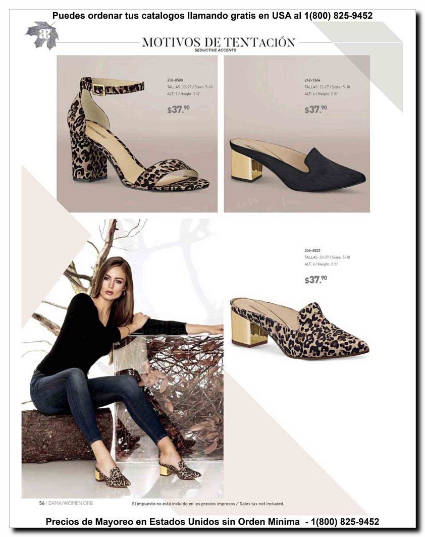 Llamanos al 1(800) 825-9452<br>Catalogos USA<br>(56 of 187)
