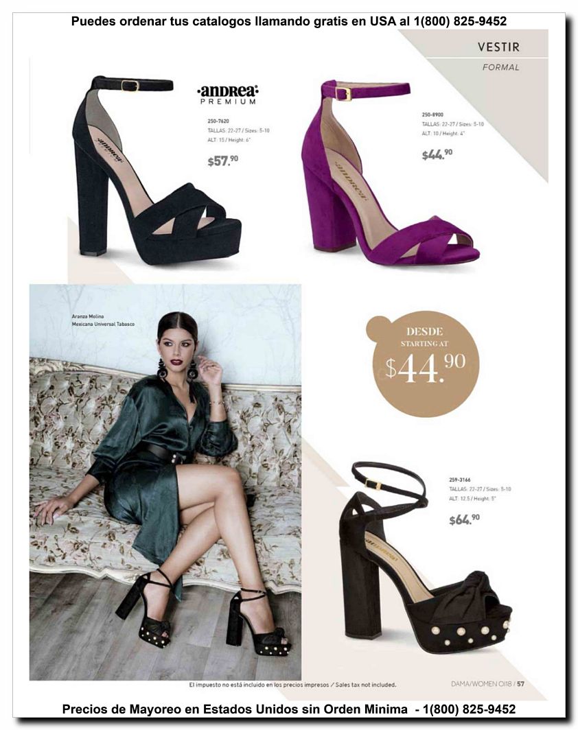 Llamanos al 1(800) 825-9452<br>Catalogos USA<br>(57 of 187)