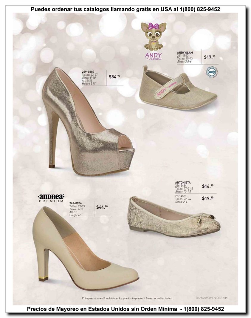 Llamanos al 1(800) 825-9452<br>Catalogos USA<br>(81 of 187)