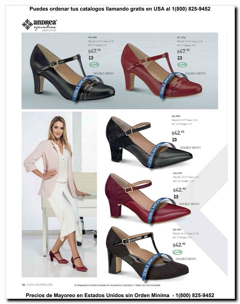 Llamanos al 1(800) 825-9452<br>Catalogos USA<br>(86 of 187)