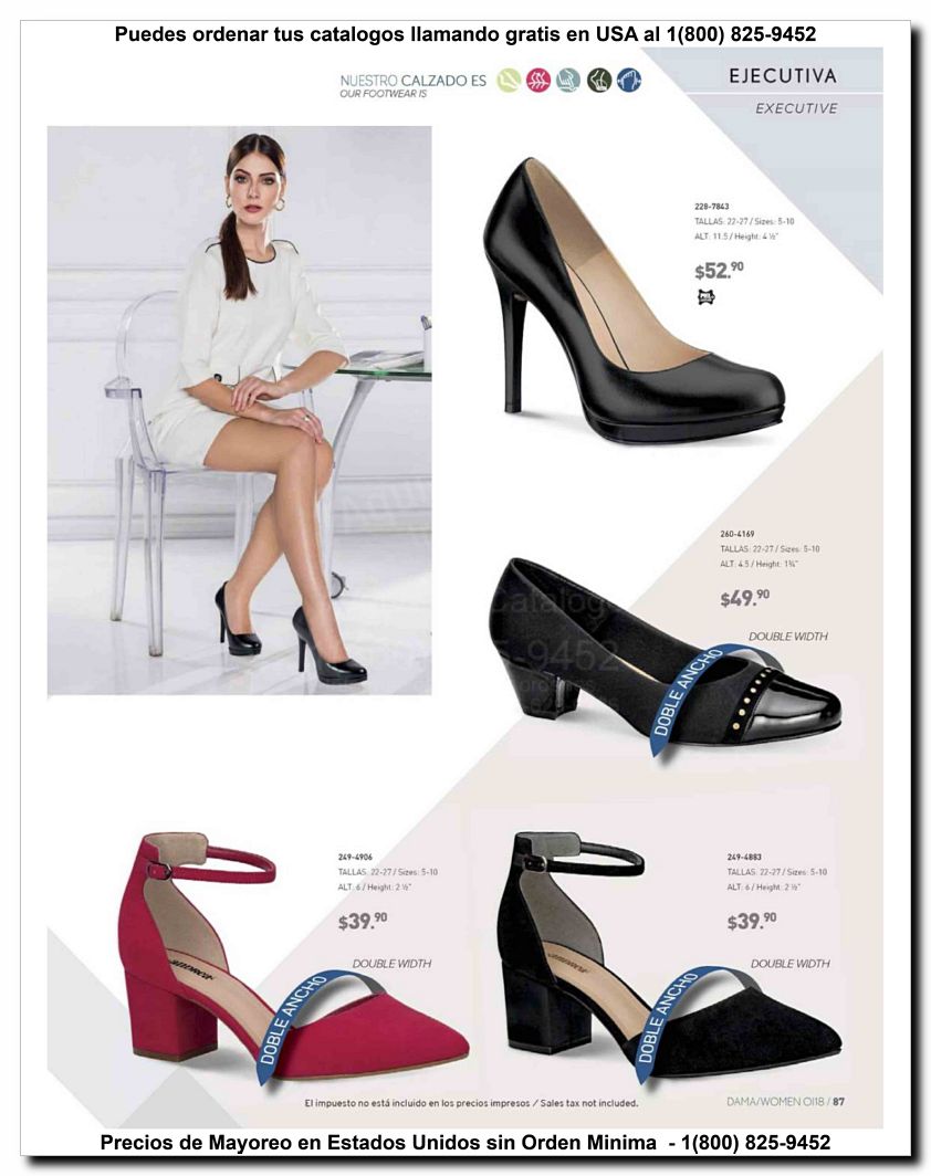 Llamanos al 1(800) 825-9452<br>Catalogos USA<br>(87 of 187)