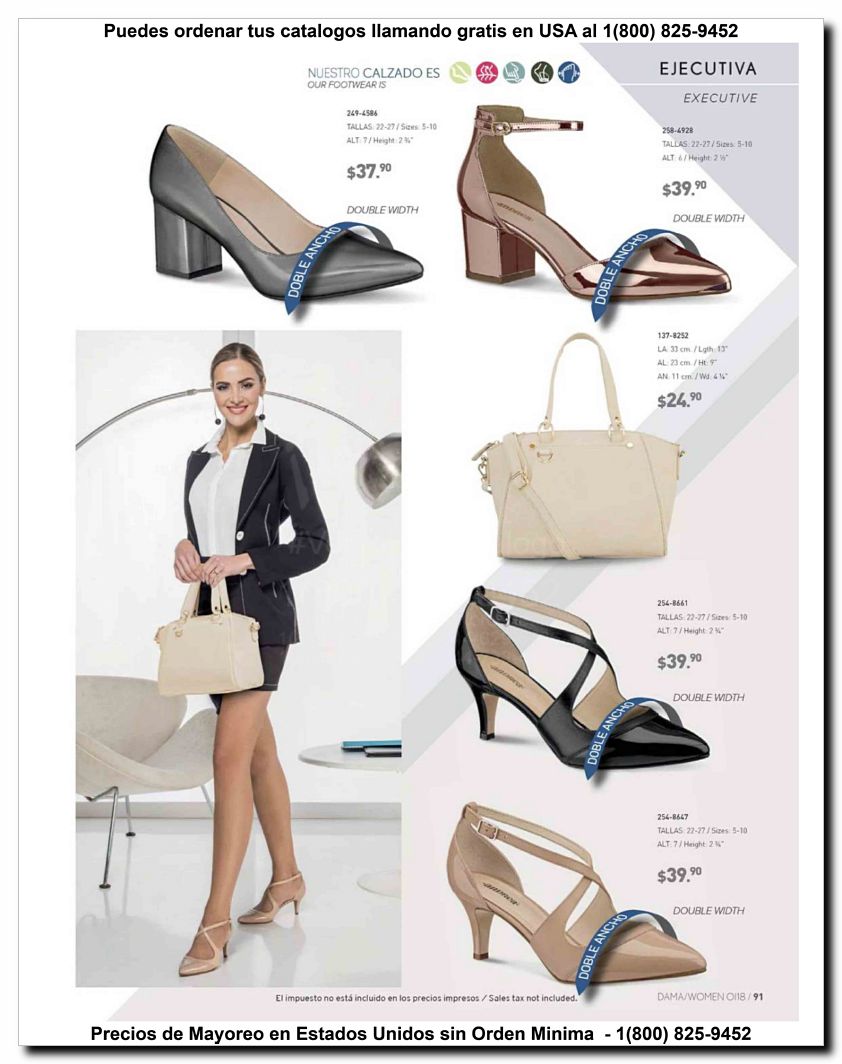 Llamanos al 1(800) 825-9452<br>Catalogos USA<br>(91 of 187)