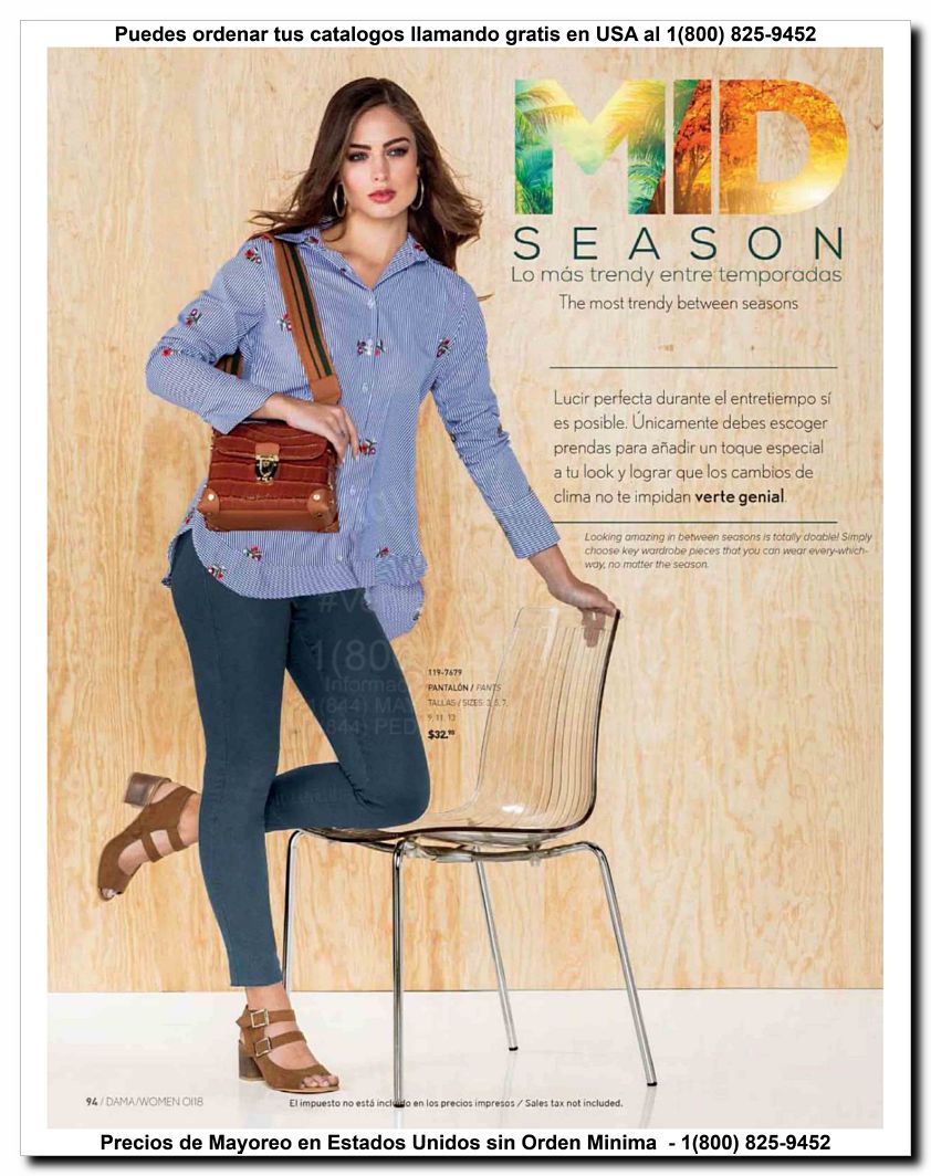 Llamanos al 1(800) 825-9452<br>Catalogos USA<br>(94 of 187)