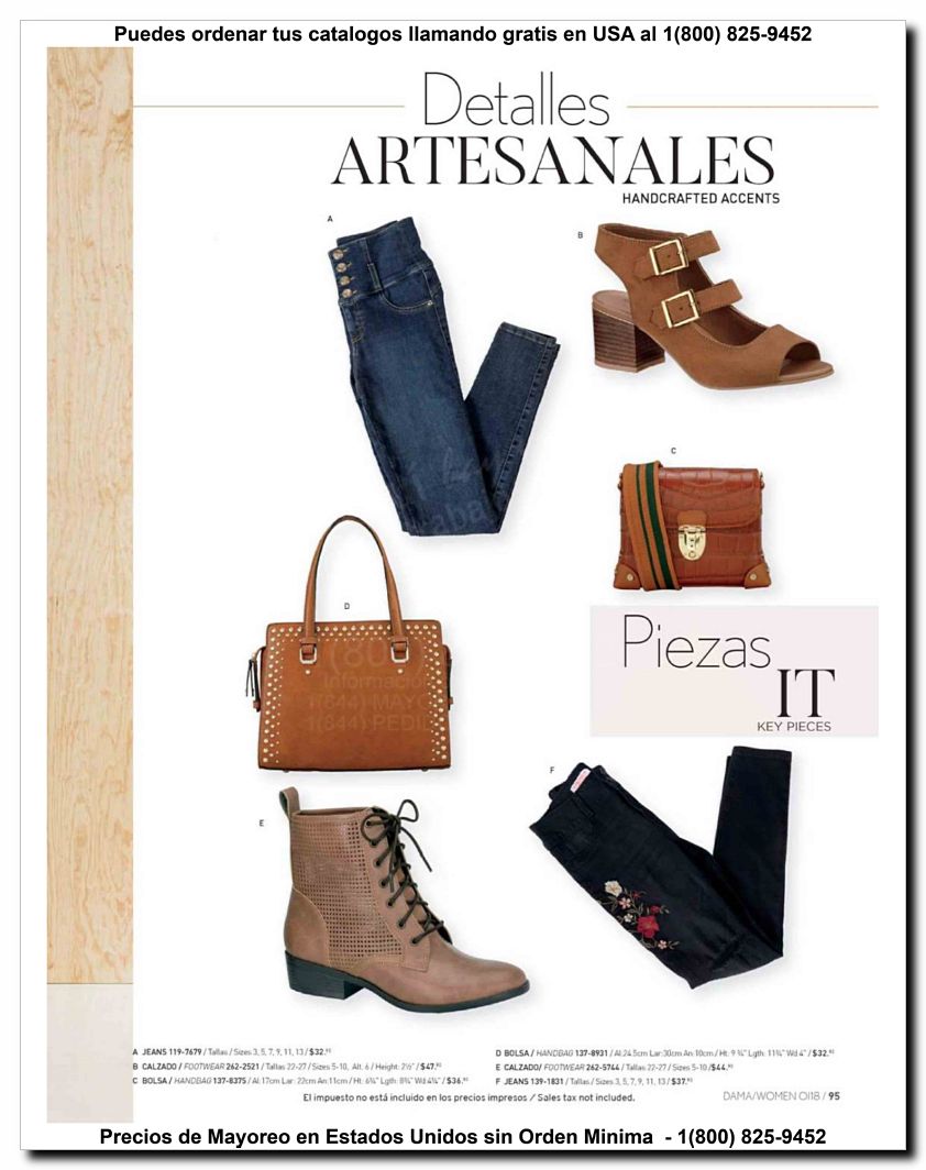 Llamanos al 1(800) 825-9452<br>Catalogos USA<br>(95 of 187)