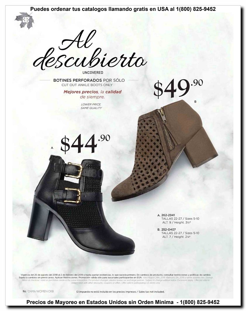 Llamanos al 1(800) 825-9452<br>Catalogos USA<br>(96 of 187)
