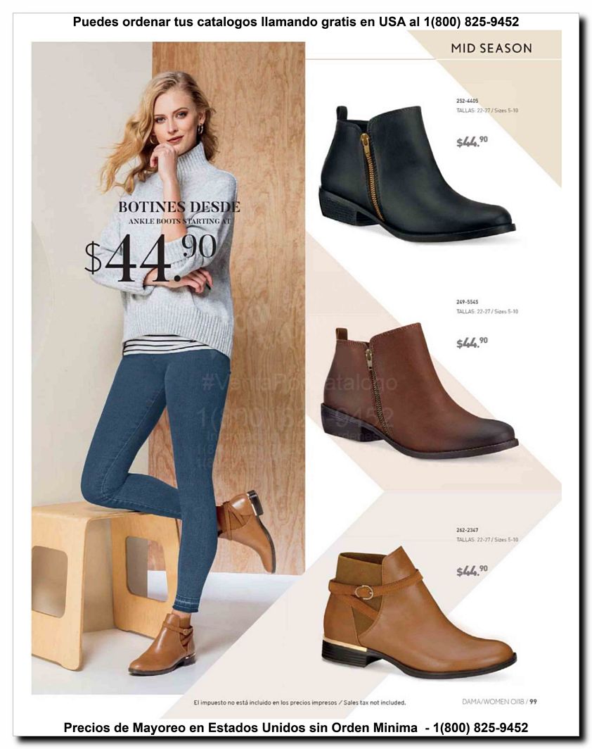 Llamanos al 1(800) 825-9452<br>Catalogos USA<br>(99 of 187)
