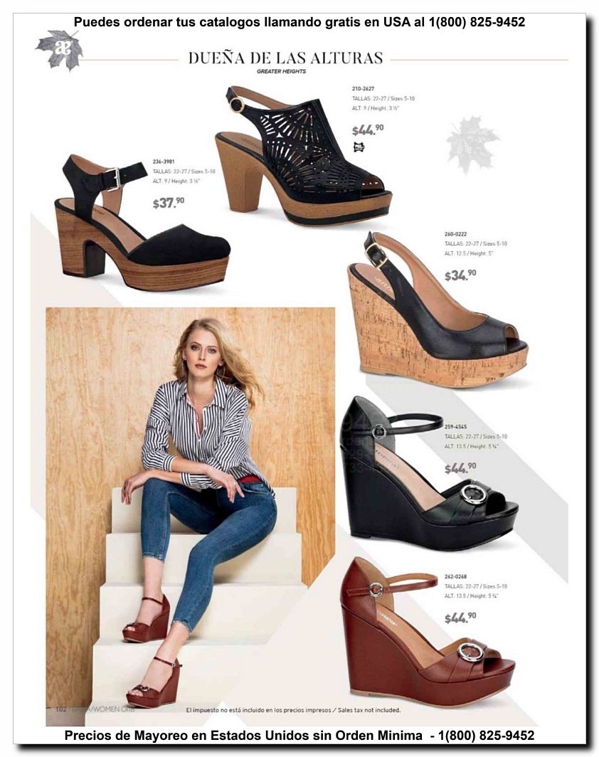 Llamanos al 1(800) 825-9452<br>Catalogos USA<br>(102 of 187)