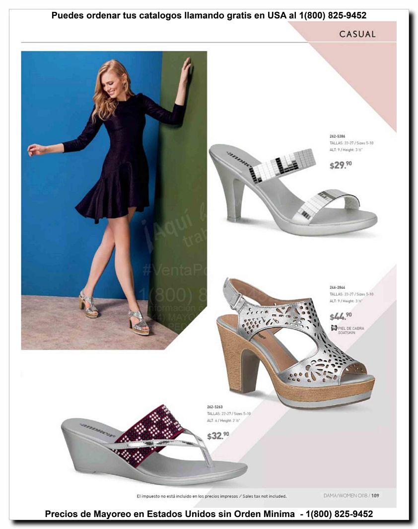 Llamanos al 1(800) 825-9452<br>Catalogos USA<br>(109 of 187)