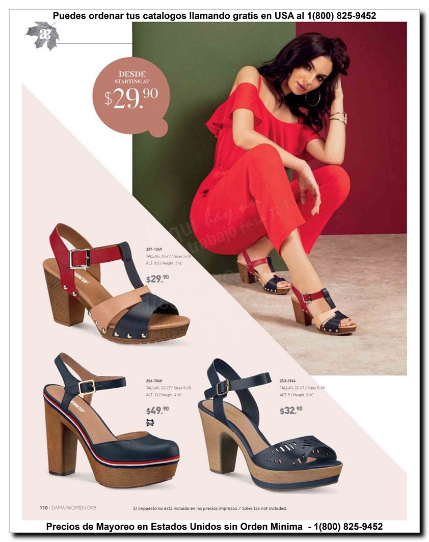 Llamanos al 1(800) 825-9452<br>Catalogos USA<br>(110 of 187)