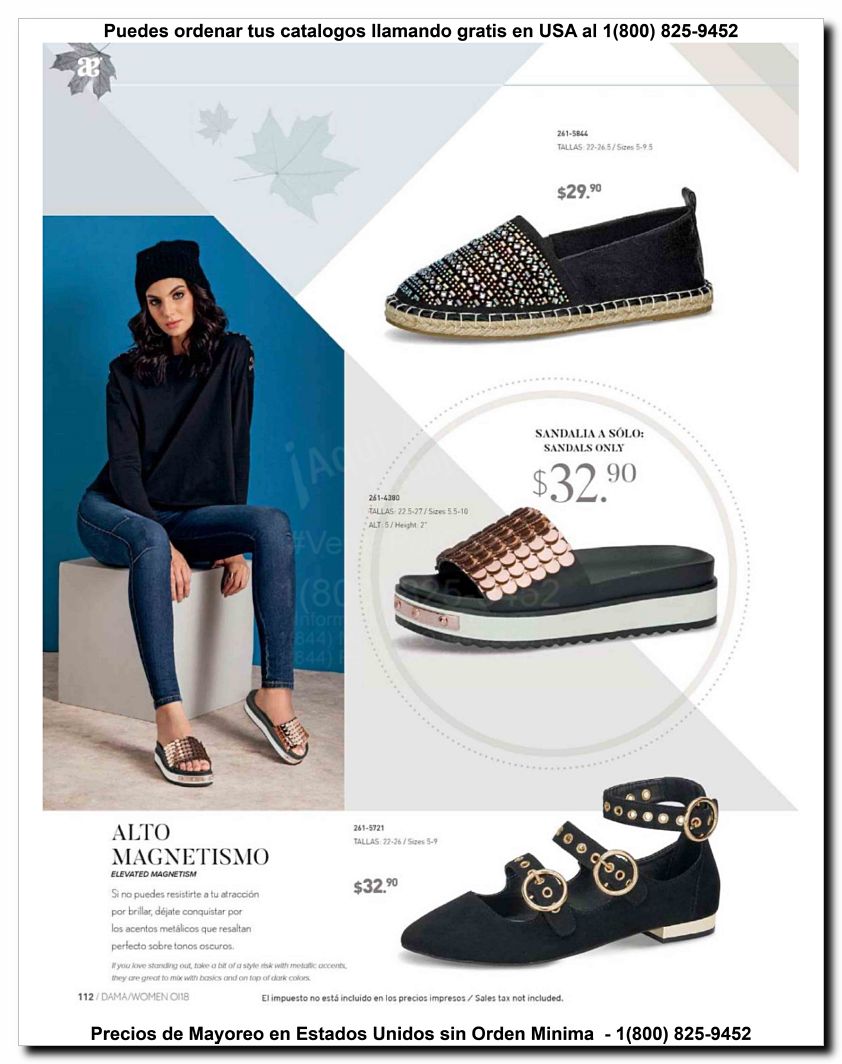 Llamanos al 1(800) 825-9452<br>Catalogos USA<br>(112 of 187)