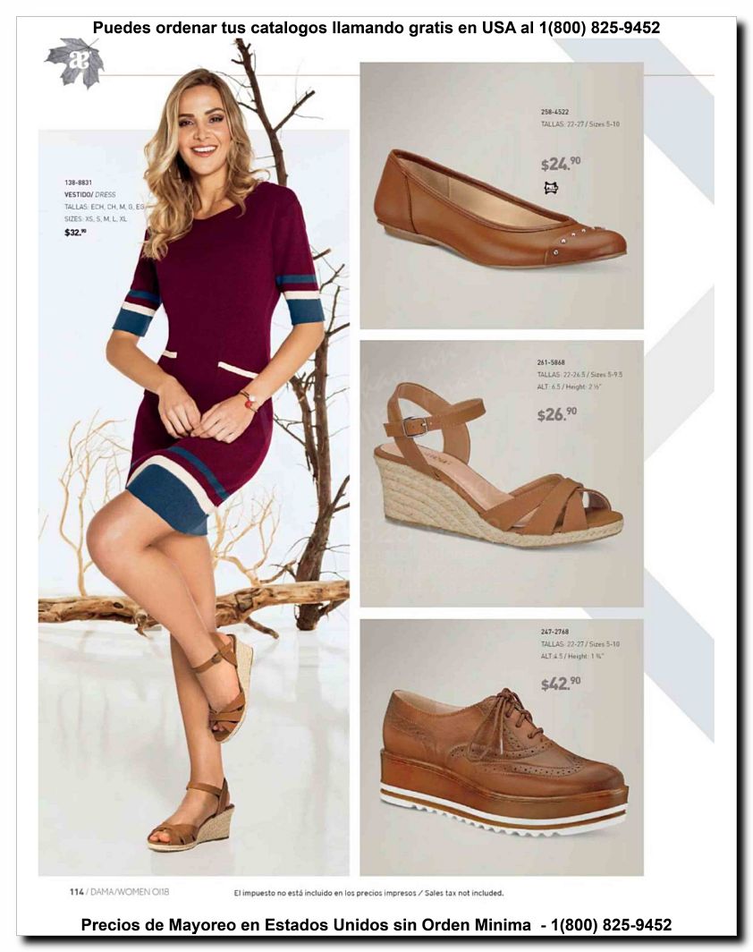 Llamanos al 1(800) 825-9452<br>Catalogos USA<br>(114 of 187)