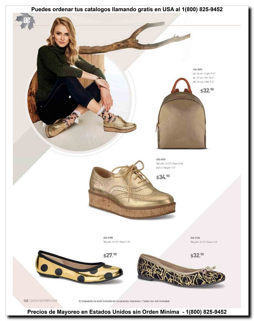 Llamanos al 1(800) 825-9452<br>Catalogos USA<br>(122 of 187)