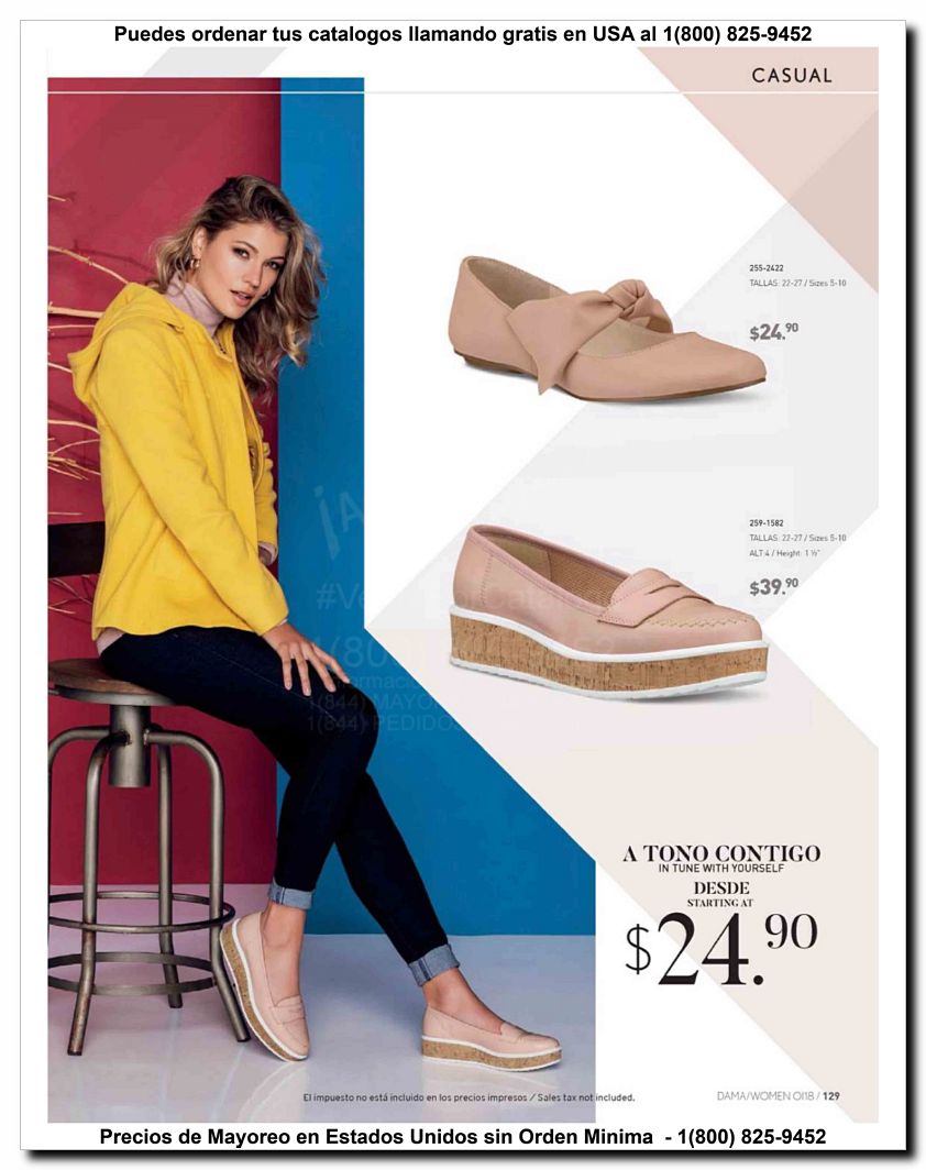 Llamanos al 1(800) 825-9452<br>Catalogos USA<br>(129 of 187)
