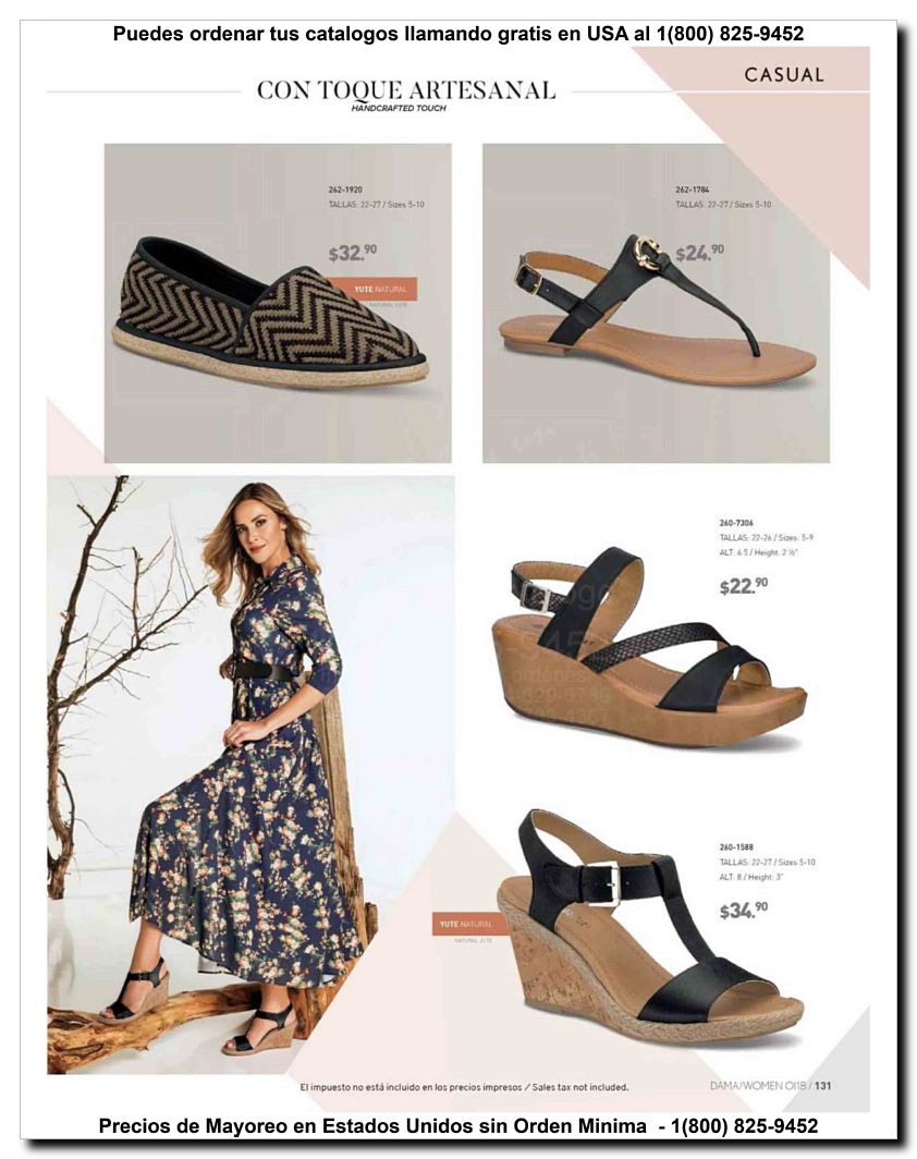 Llamanos al 1(800) 825-9452<br>Catalogos USA<br>(131 of 187)