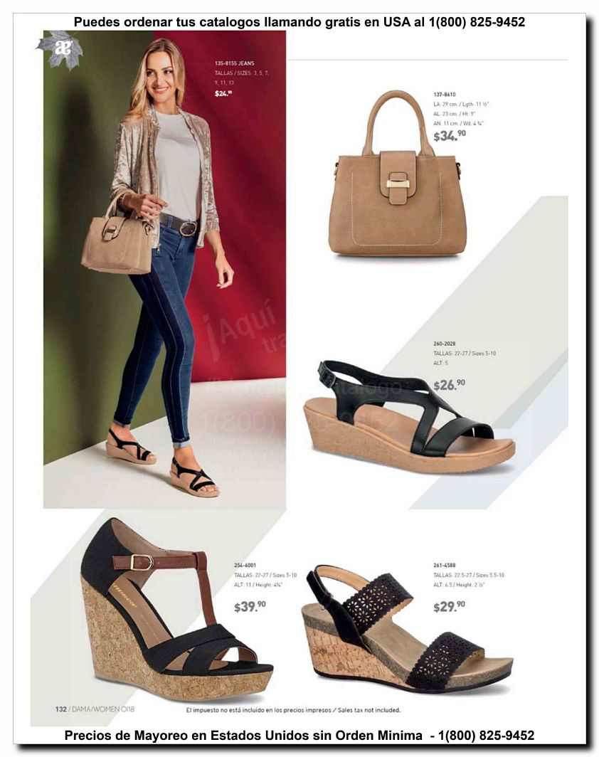 Llamanos al 1(800) 825-9452<br>Catalogos USA<br>(132 of 187)