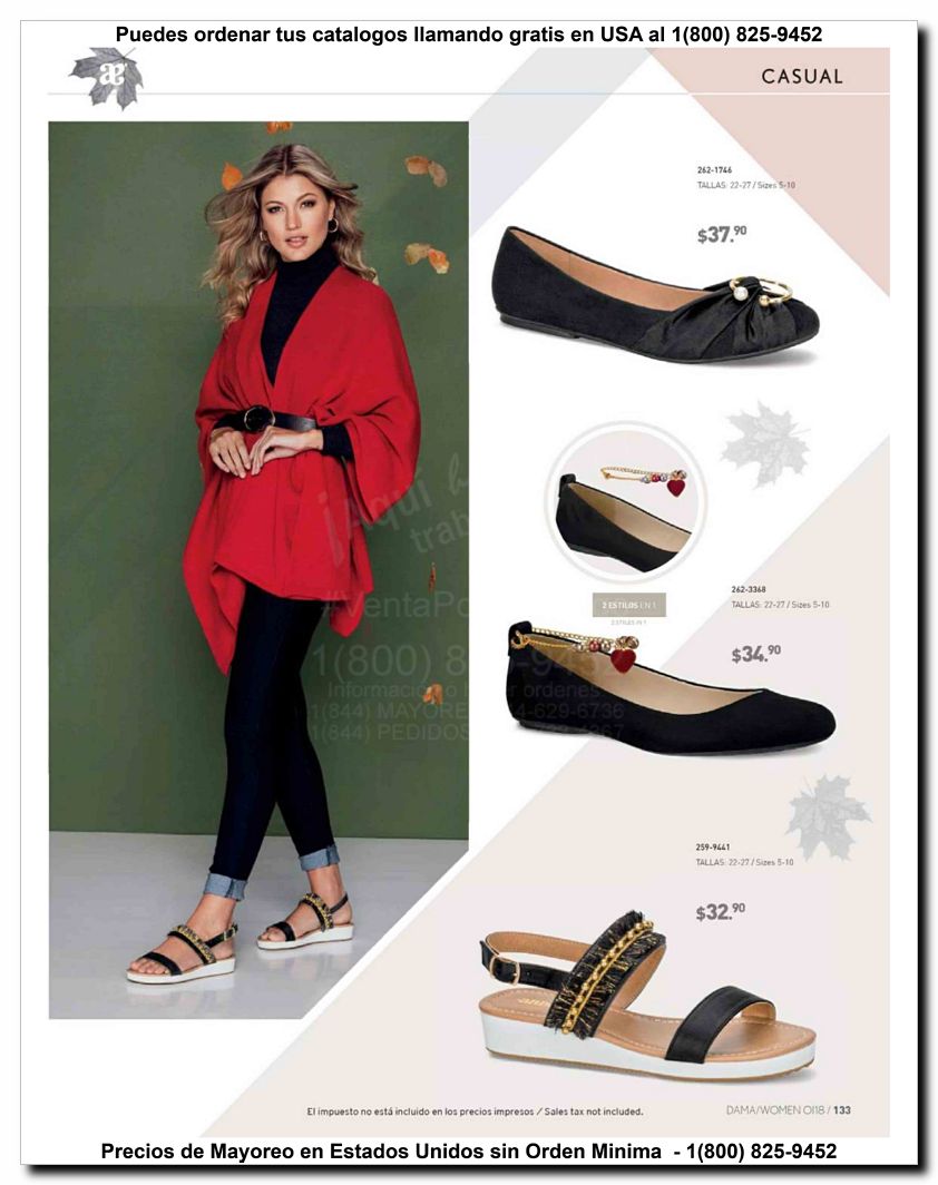 Llamanos al 1(800) 825-9452<br>Catalogos USA<br>(133 of 187)