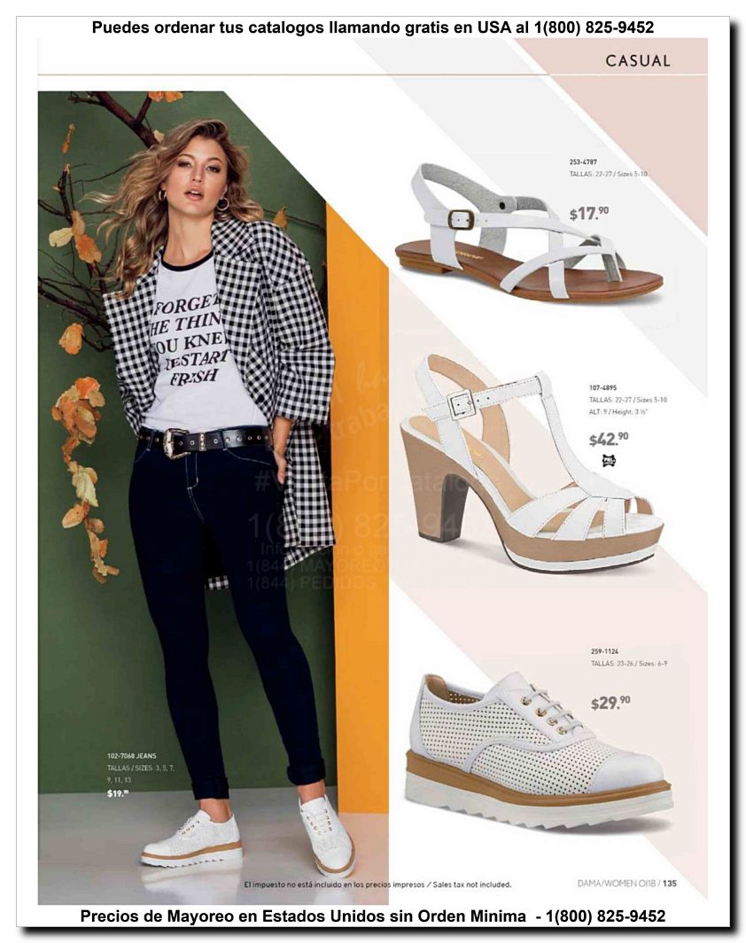 Llamanos al 1(800) 825-9452<br>Catalogos USA<br>(135 of 187)