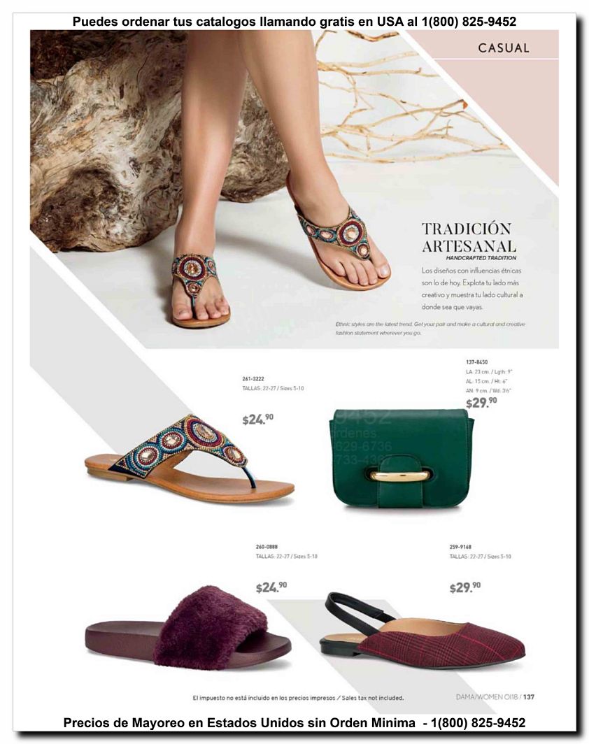 Llamanos al 1(800) 825-9452<br>Catalogos USA<br>(137 of 187)