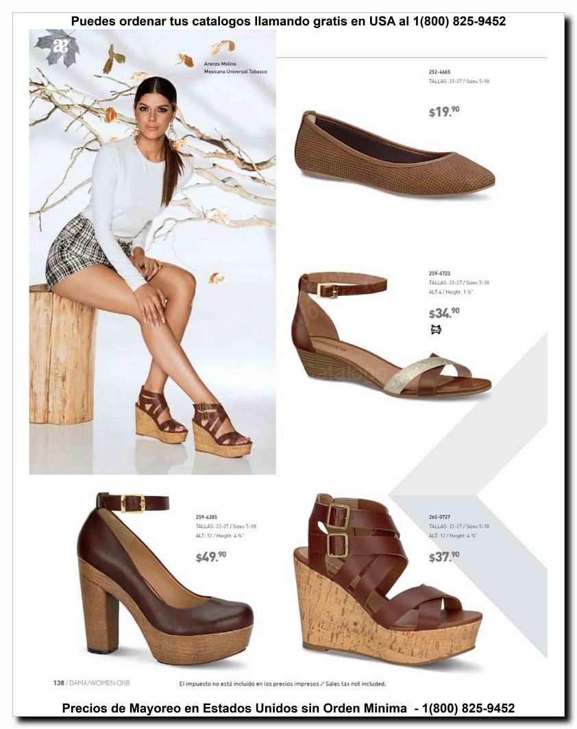 Llamanos al 1(800) 825-9452<br>Catalogos USA<br>(138 of 187)