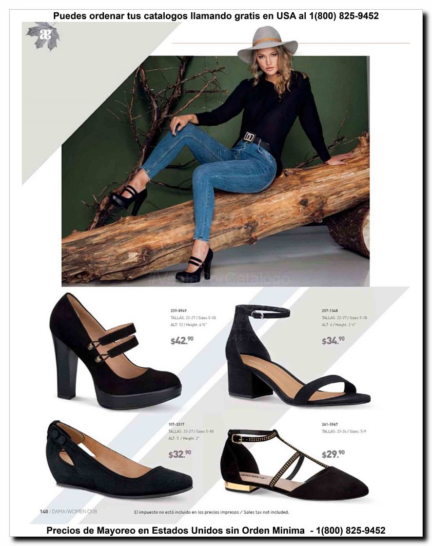 Llamanos al 1(800) 825-9452<br>Catalogos USA<br>(140 of 187)