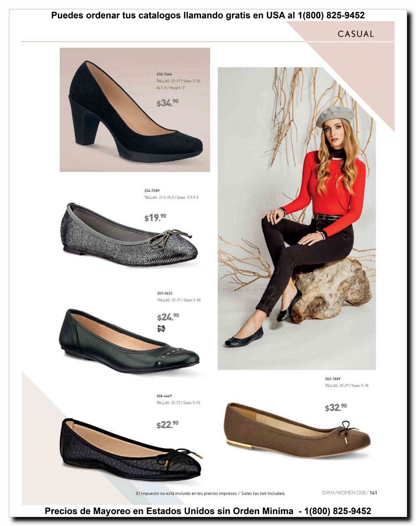 Llamanos al 1(800) 825-9452<br>Catalogos USA<br>(141 of 187)