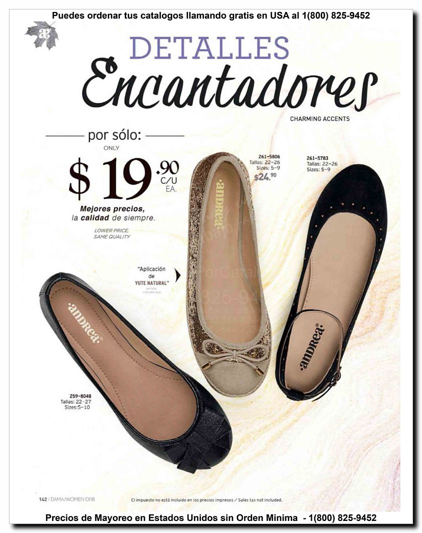 Llamanos al 1(800) 825-9452<br>Catalogos USA<br>(142 of 187)