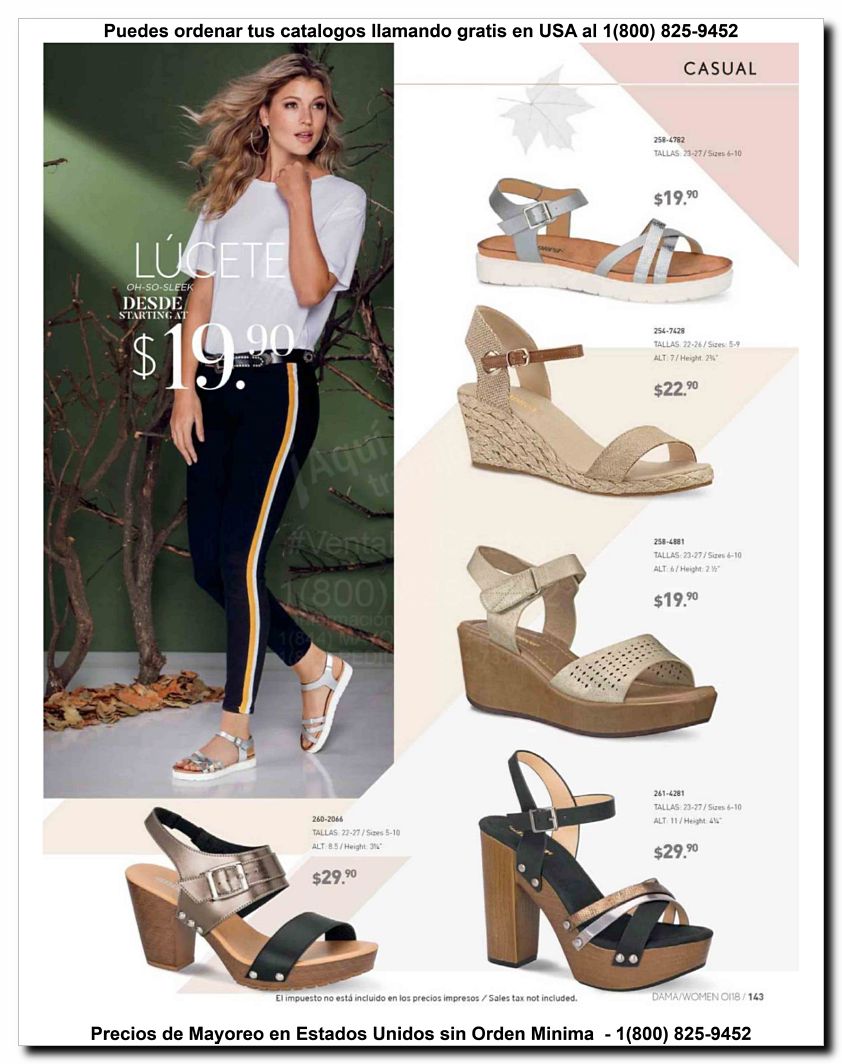 Llamanos al 1(800) 825-9452<br>Catalogos USA<br>(143 of 187)