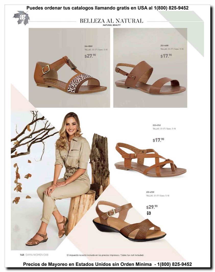 Llamanos al 1(800) 825-9452<br>Catalogos USA<br>(148 of 187)