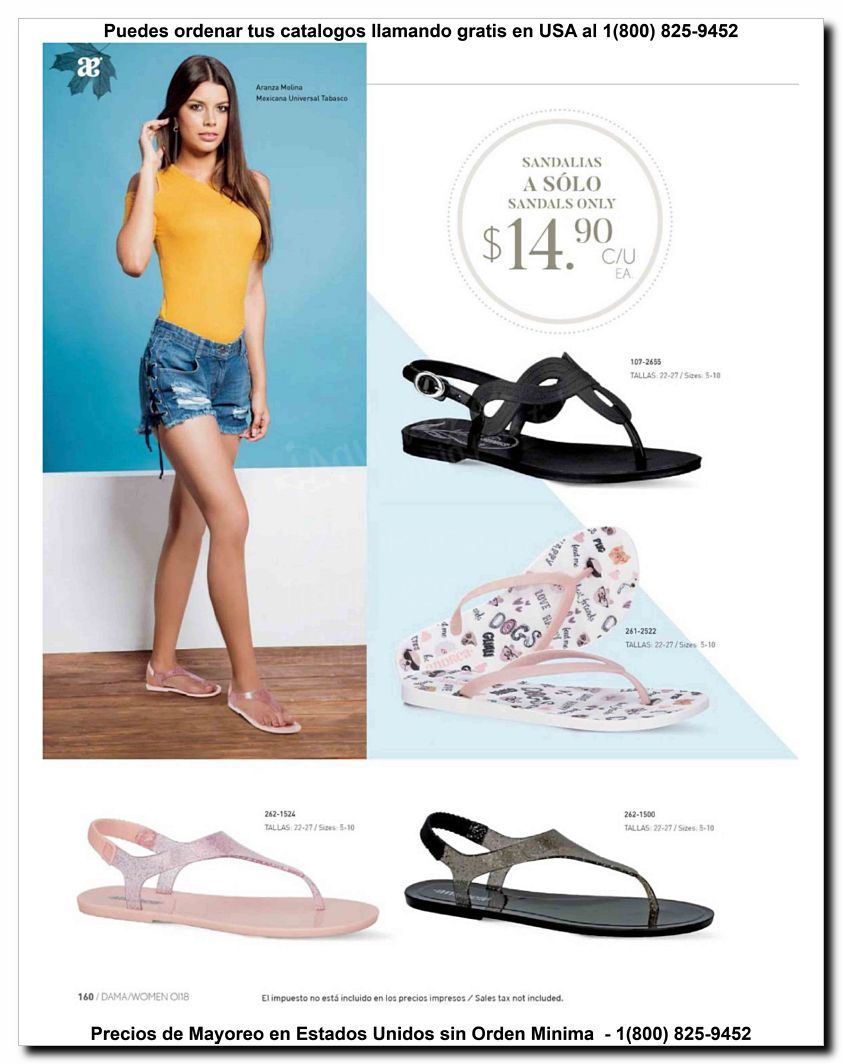 Llamanos al 1(800) 825-9452<br>Catalogos USA<br>(160 of 187)