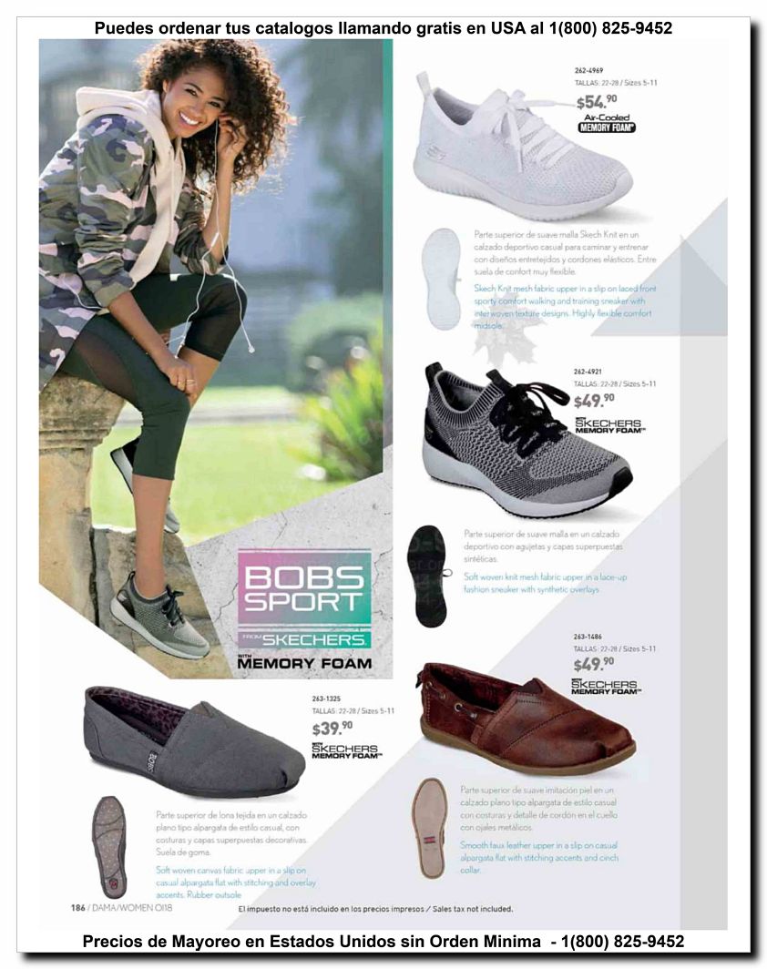 Llamanos al 1(800) 825-9452<br>Catalogos USA<br>(186 of 187)