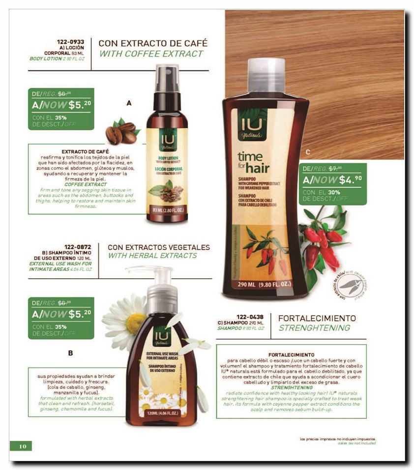 Llamanos al 1(800) 825-9452<br>Catalogos USA<br>(10 of 20)