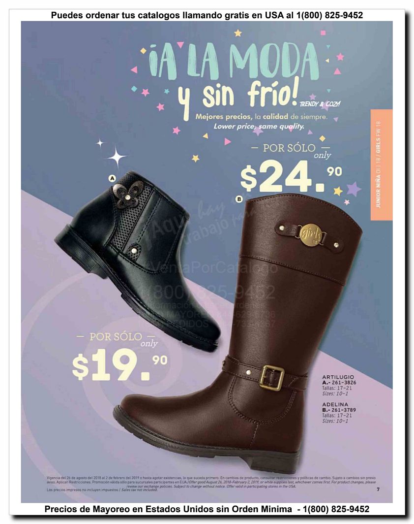 Llamanos al 1(800) 825-9452<br>Catalogos USA<br>(7 of 52)