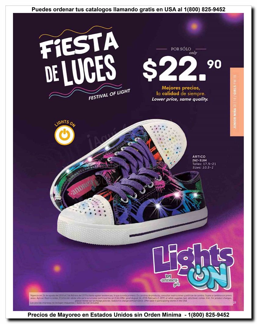 Llamanos al 1(800) 825-9452<br>Catalogos USA<br>(21 of 52)