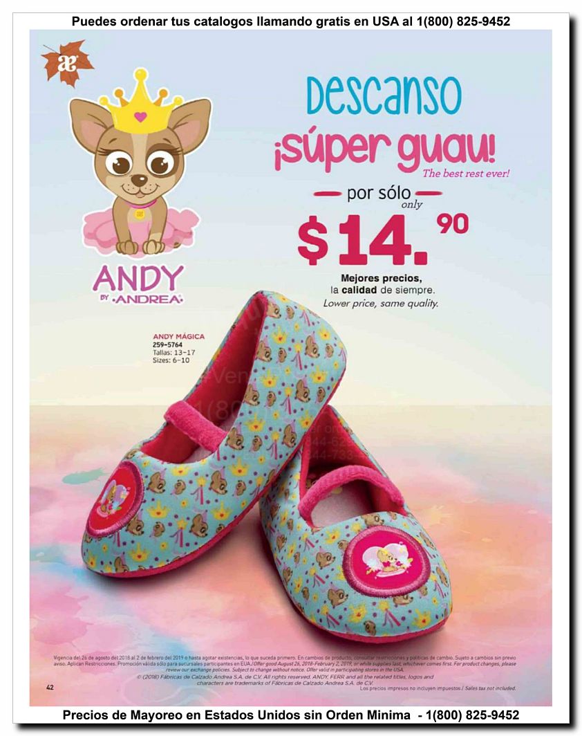 Llamanos al 1(800) 825-9452<br>Catalogos USA<br>(42 of 52)