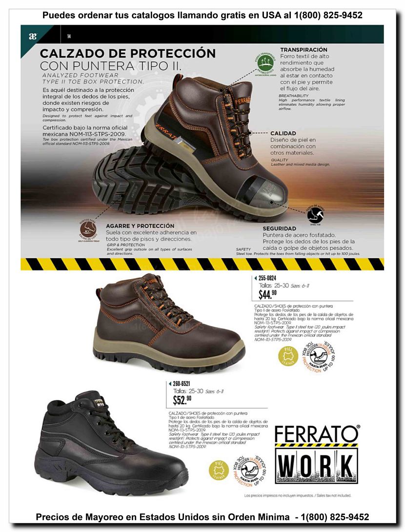 Llamanos al 1(800) 825-9452<br>Catalogos USA<br>(14 of 97)