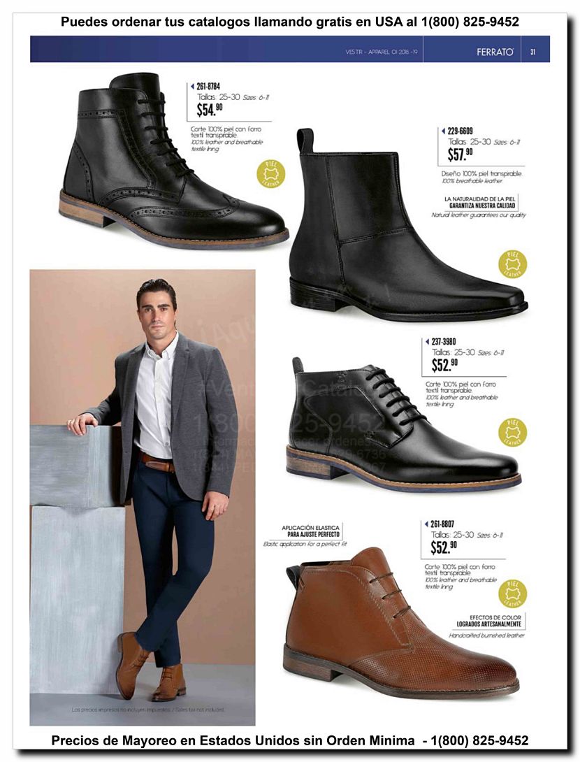 Llamanos al 1(800) 825-9452<br>Catalogos USA<br>(31 of 97)