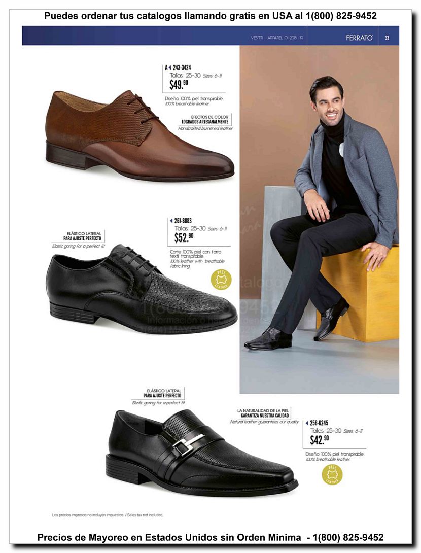Llamanos al 1(800) 825-9452<br>Catalogos USA<br>(33 of 97)