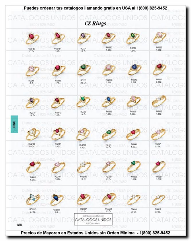 Llamanos al 1(800) 825-9452<br>Catalogos USA<br>(189 of 294)