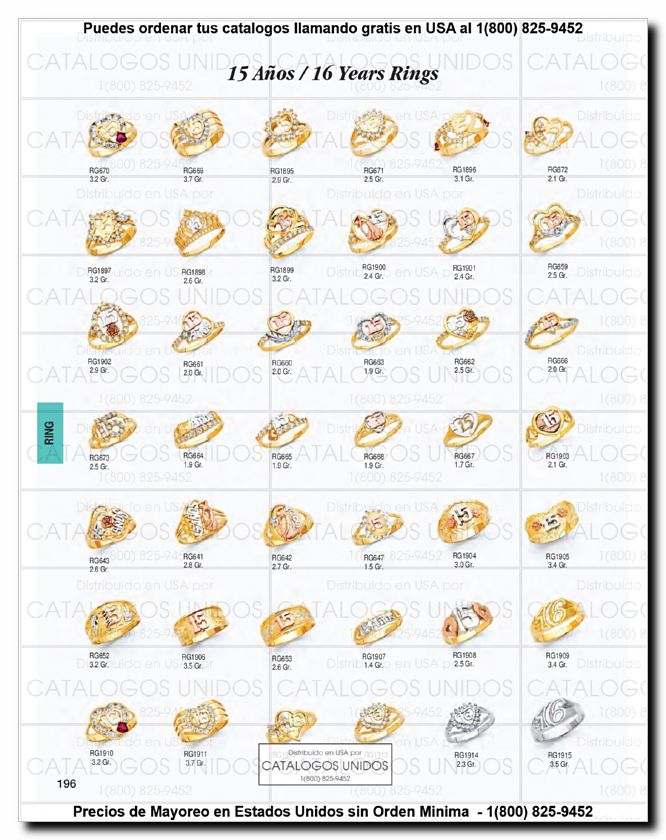 Llamanos al 1(800) 825-9452<br>Catalogos USA<br>(197 of 294)