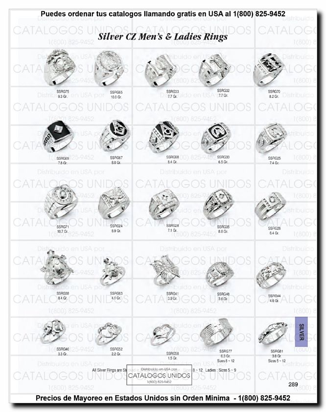 Llamanos al 1(800) 825-9452<br>Catalogos USA<br>(290 of 294)